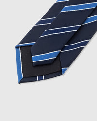 MIDNIGHT COBALT STRIPE TIE