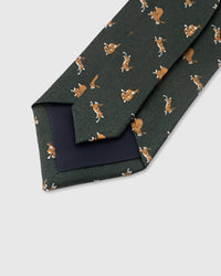 CHARCOAL DACHSHUND TIE