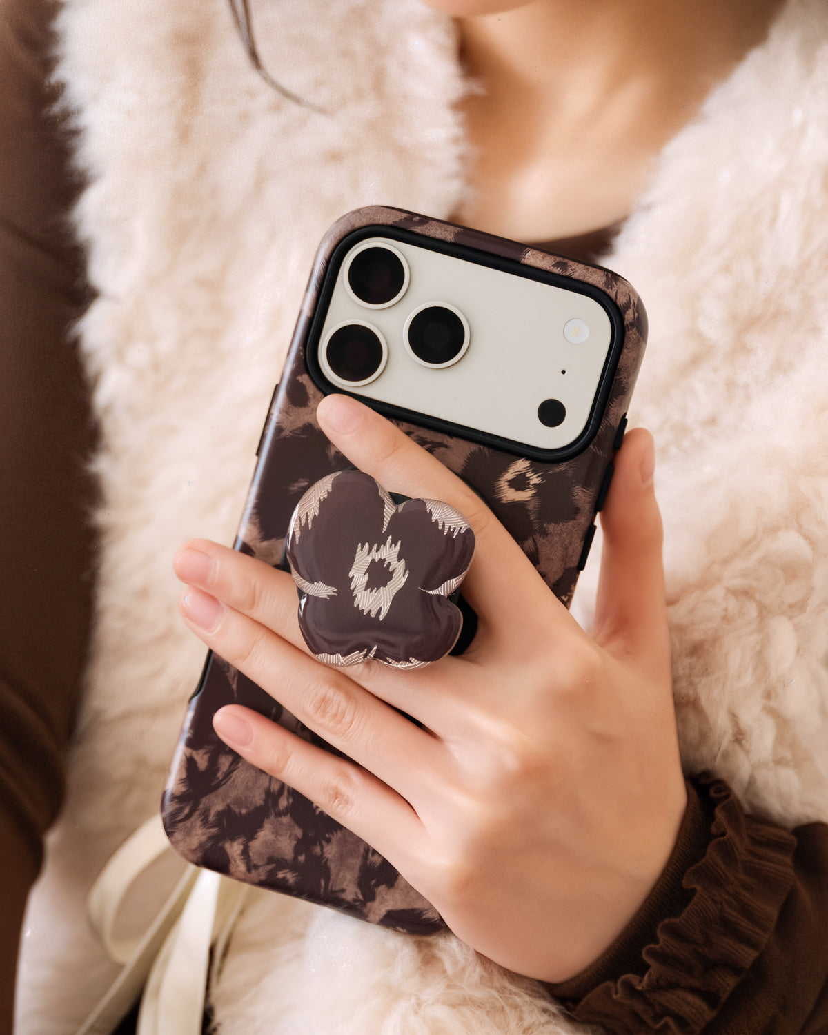 BURGUNDY POPPY PHONE CASE