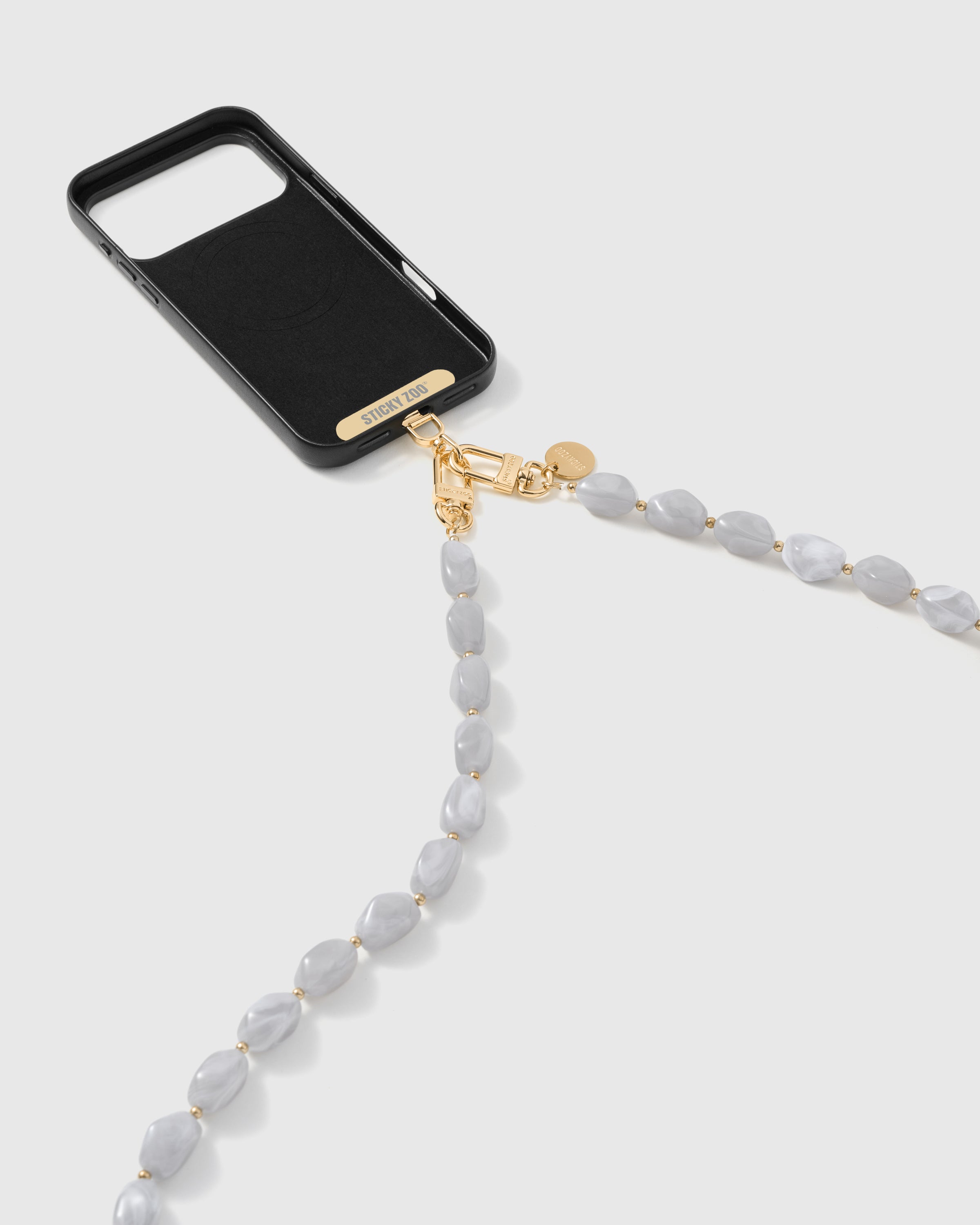 CLOUD MARBLE CROSS-BODY PHONE STRAP