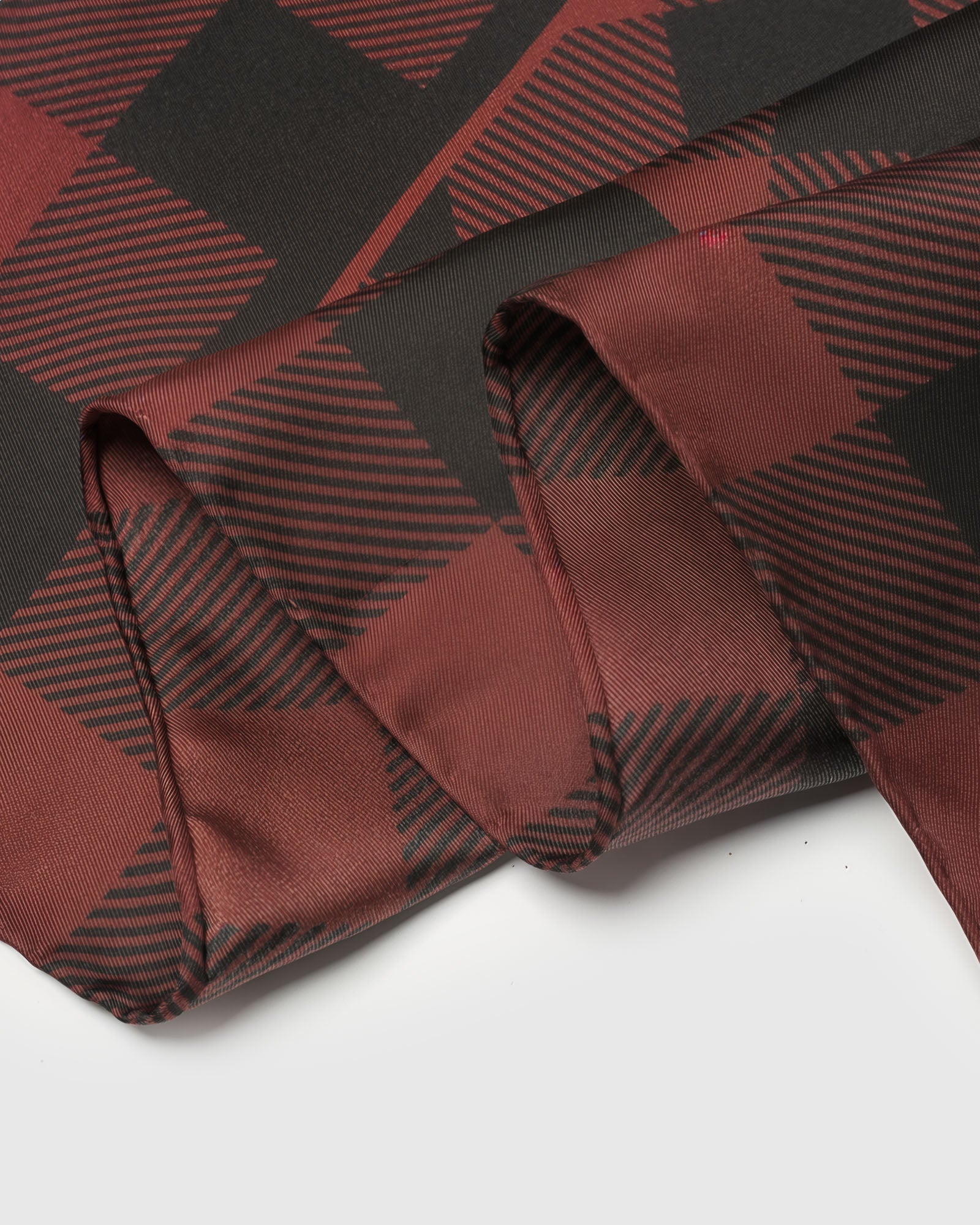 BUFFALO CHECK SILK SCARF