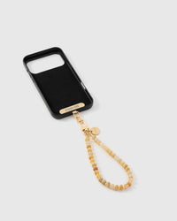 SAFFRON AGATE ORBIT PHONE STRAP