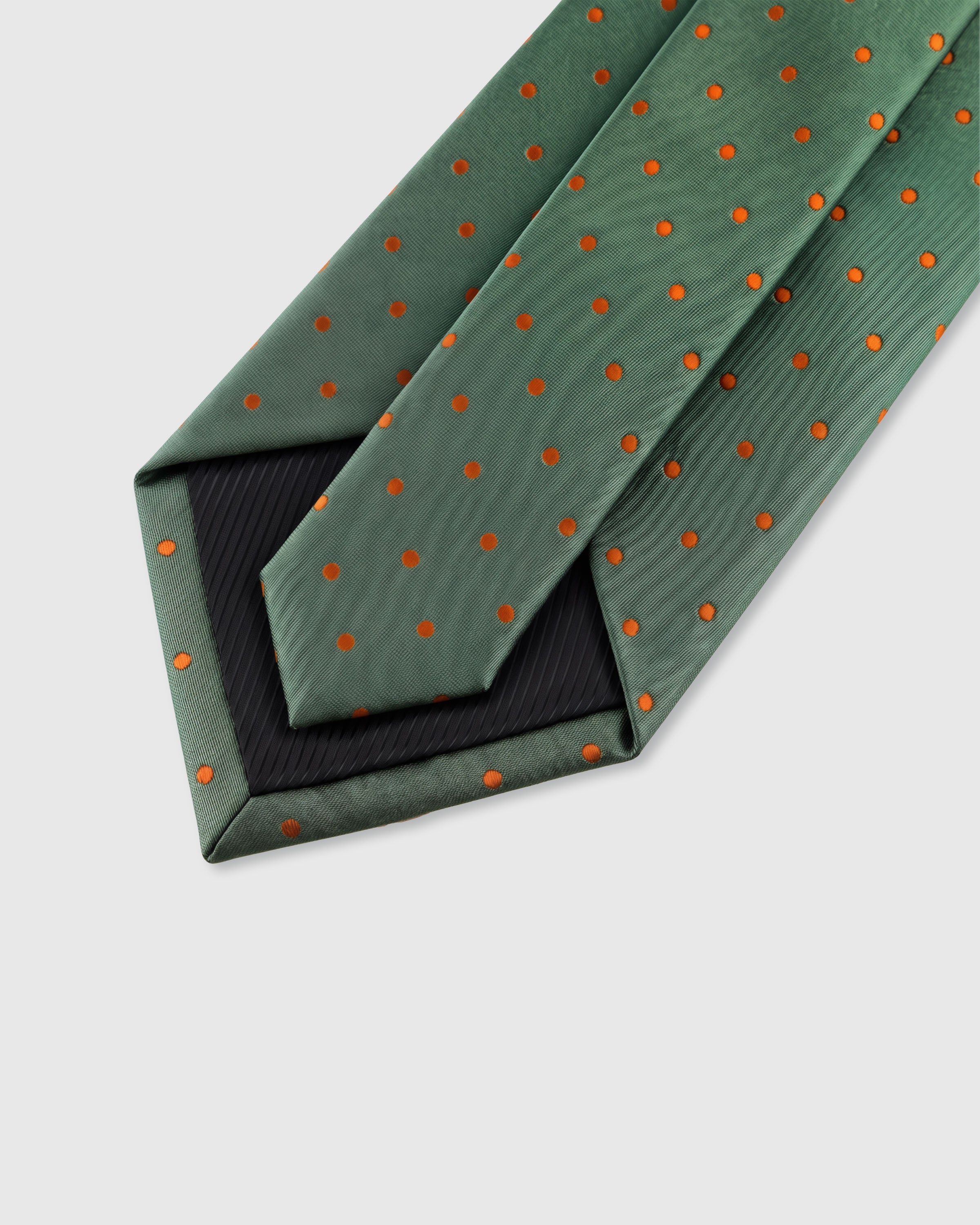SAGE TANGERINE DOT TIE