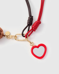 SWEET SWING ORANGUTAN HEART STACK CHARM