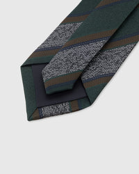EVERGREEN TEXTURED STRIPE TIE