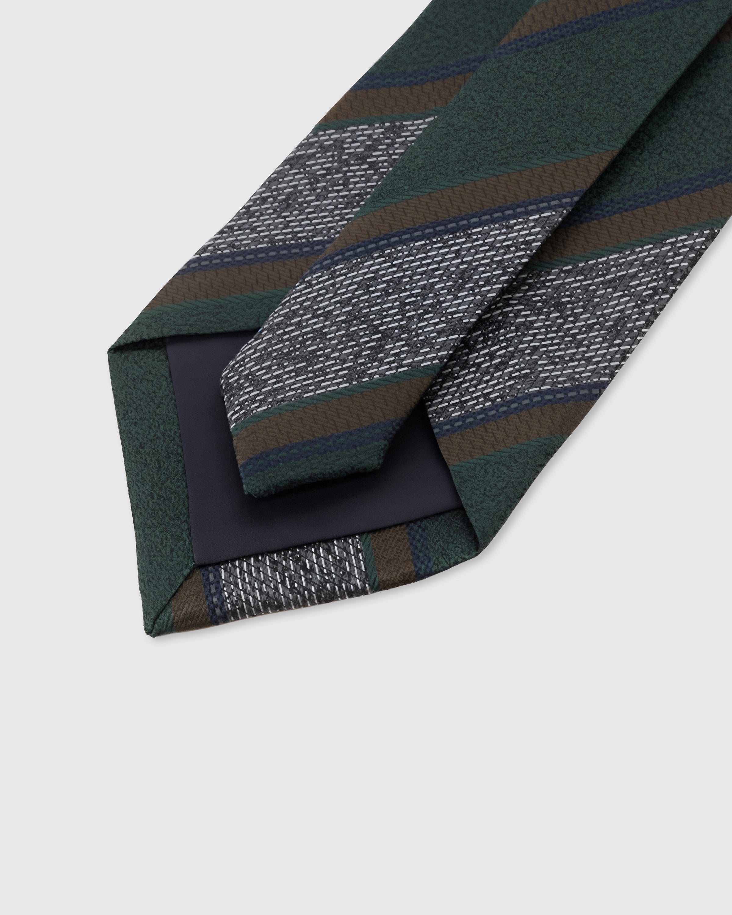 EVERGREEN TEXTURED STRIPE TIE