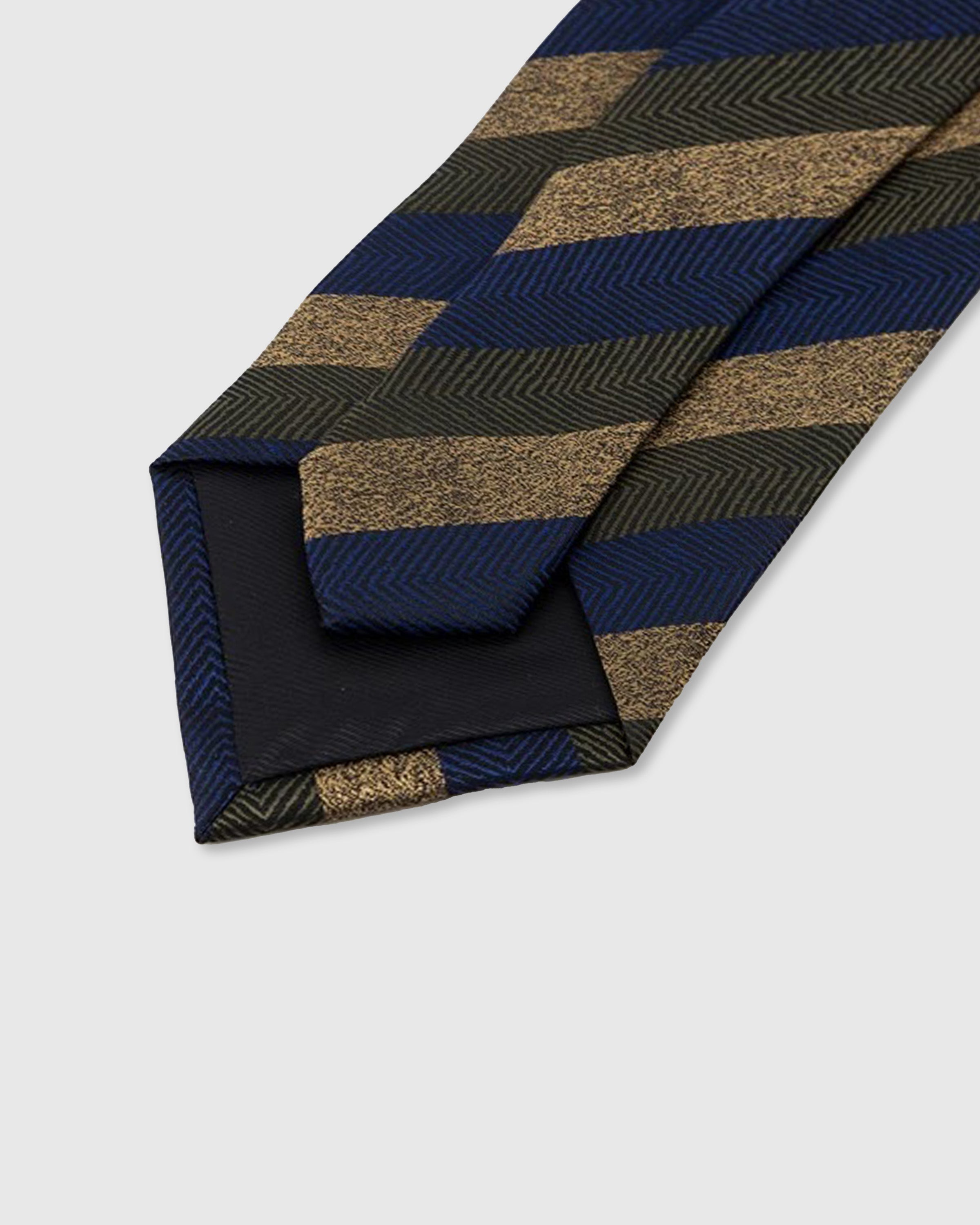 NAVY HERRINGBONE TIE