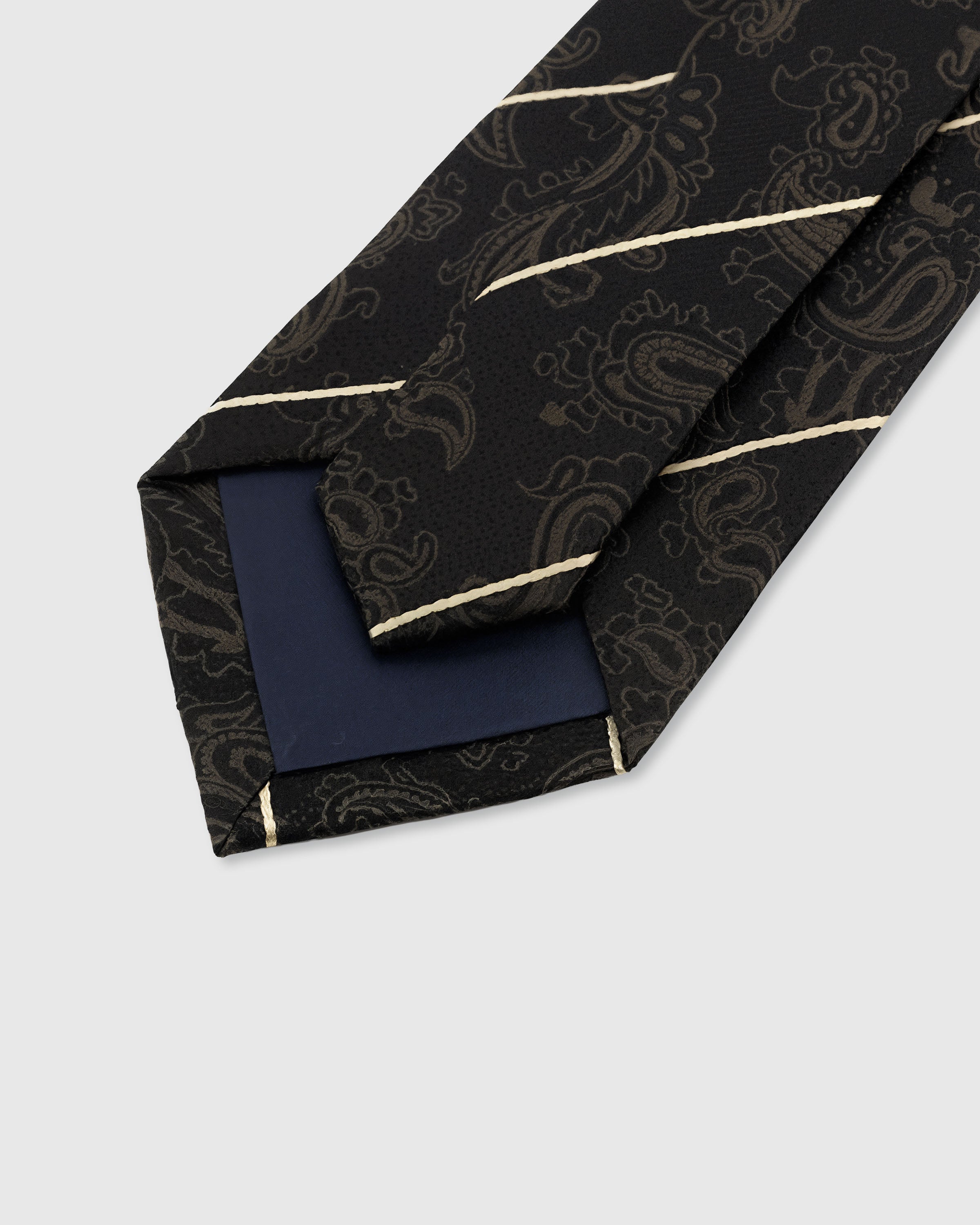 NOIR PAISLEY GILT TIE