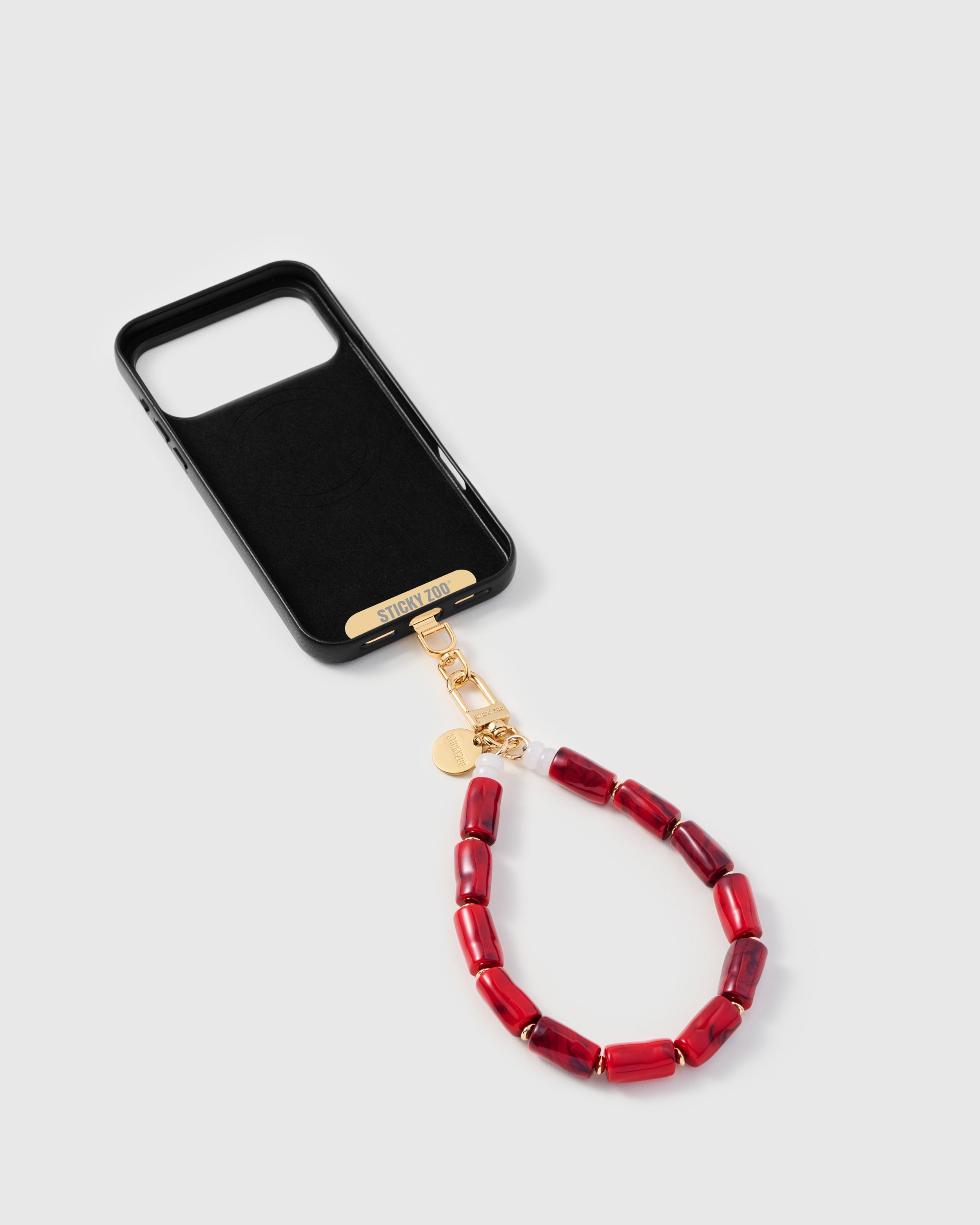 RED STONE PHONE STRAP