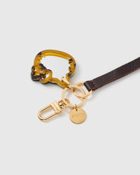 COCOA CAT LEATHER PHONE STRAP