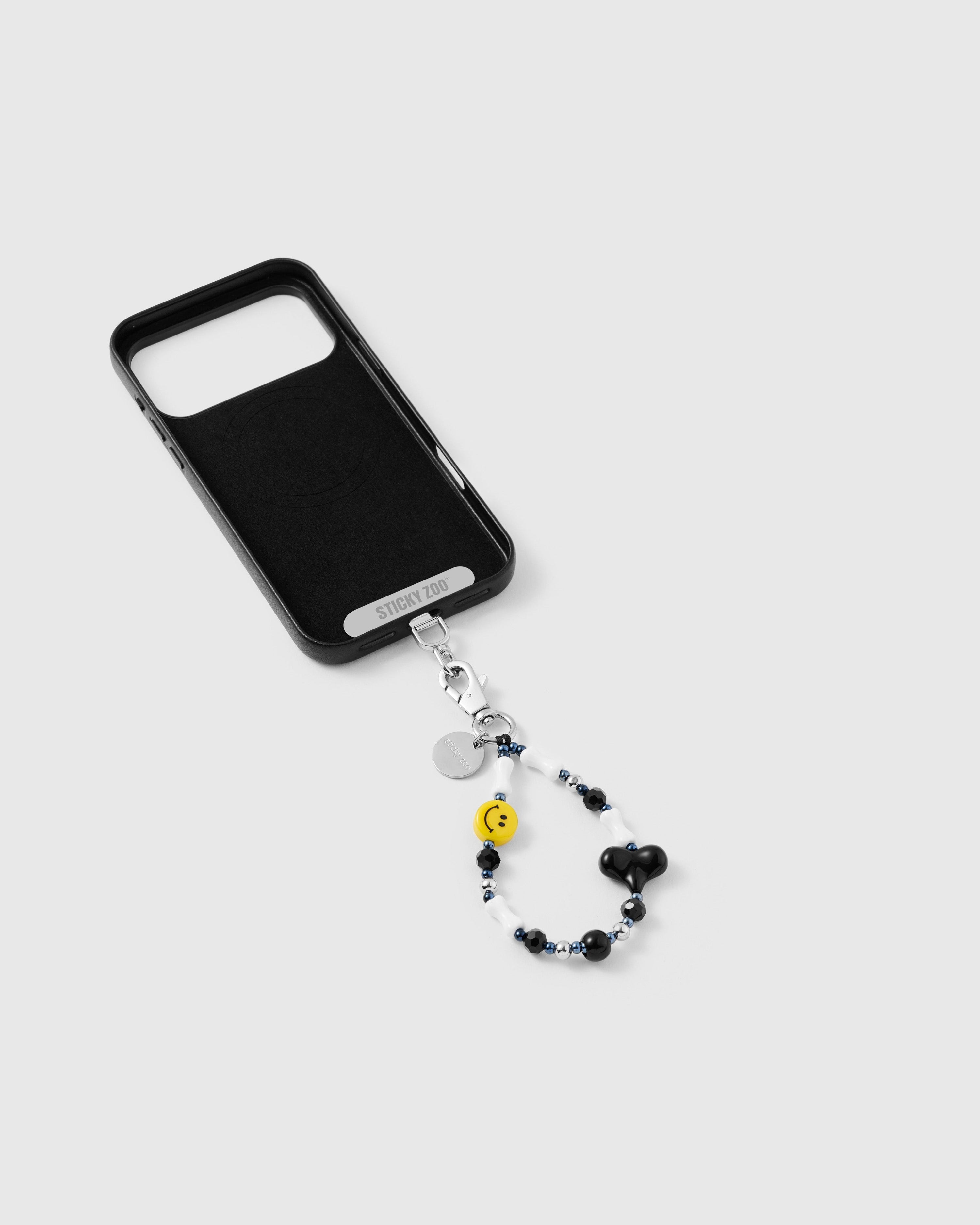 SMILEY HEART PHONE STRAP