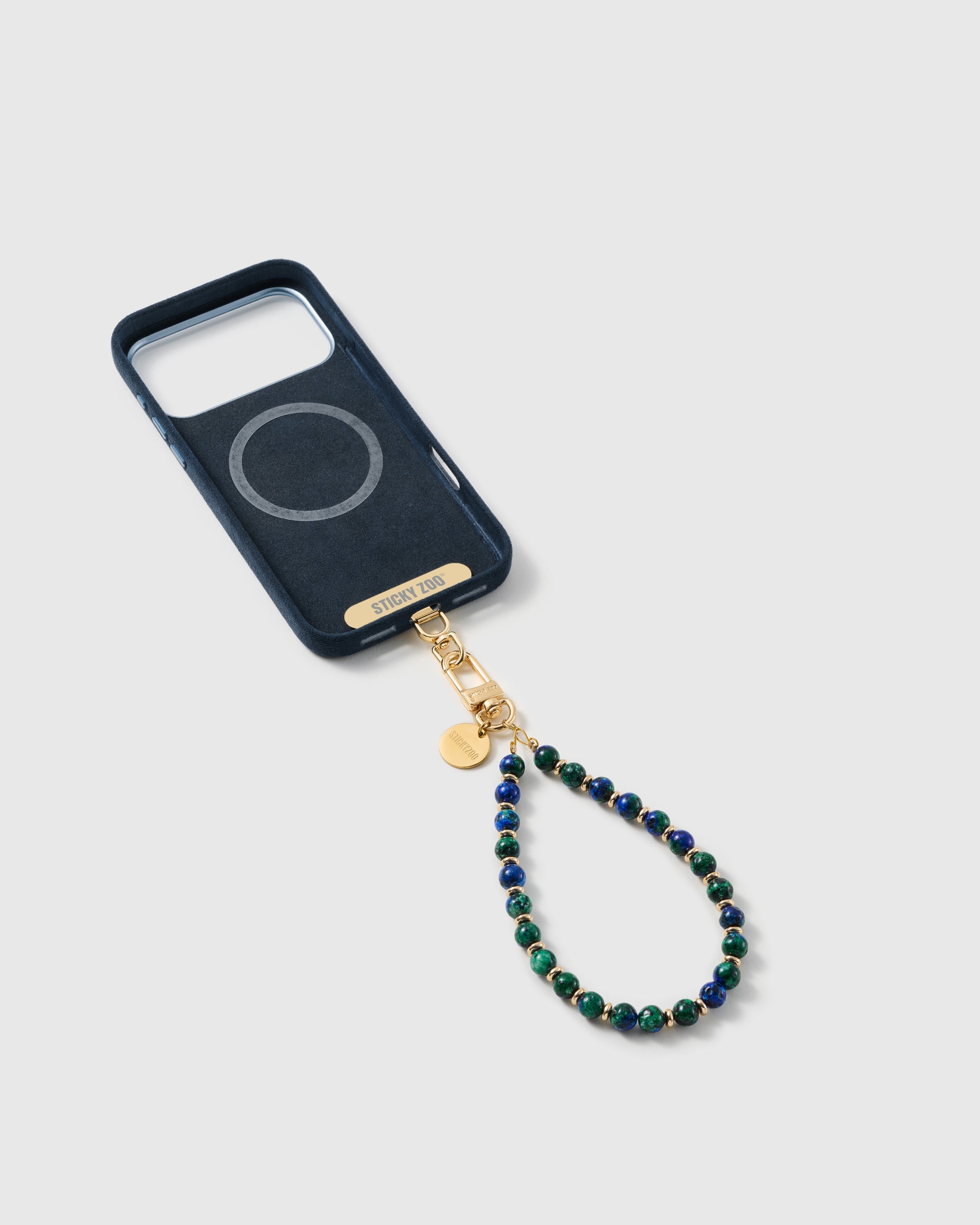 PEACOCK BEAD PHONE STRAP