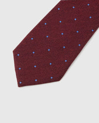 BURGUNDY QUATREFOIL TIE