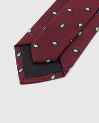 CLARET DIAMOND TIE