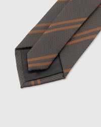 SLATE COPPER STRIPE TIE