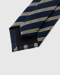 NAVY TRIPLE STRIPE TIE