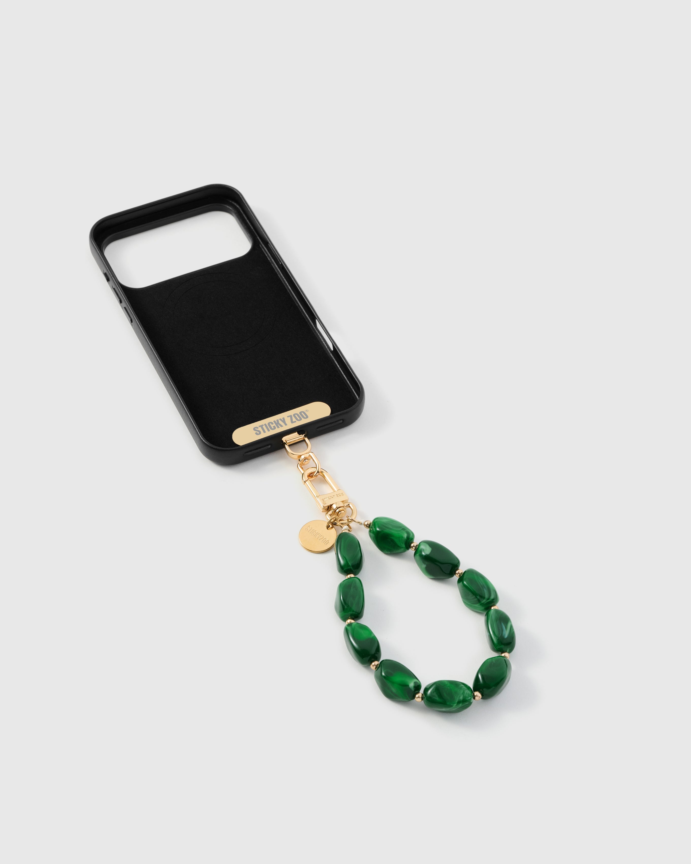 EMERALD MARBLE PHONE STRAP