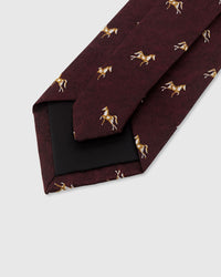 MERLOT EQUESTRIAN TIE