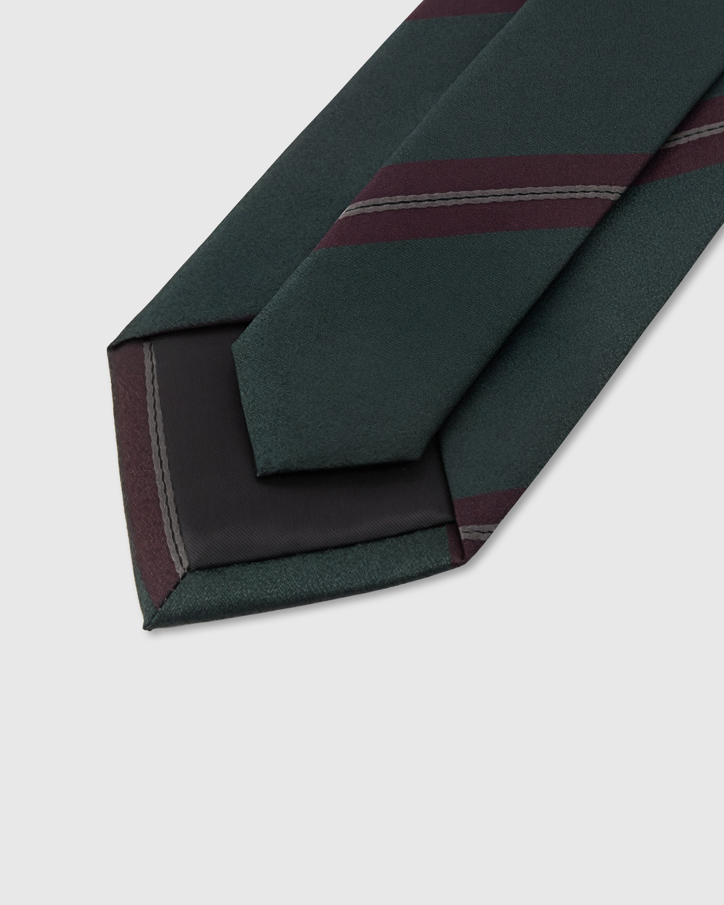 EVERGREEN MERLOT STRIPE TIE