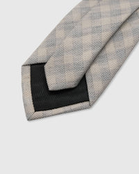 SILVER HOUNDSTOOTH TIE