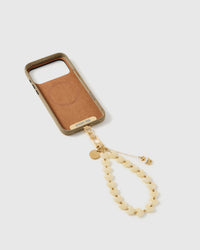 IVORY TEDDY HEART PHONE STRAP