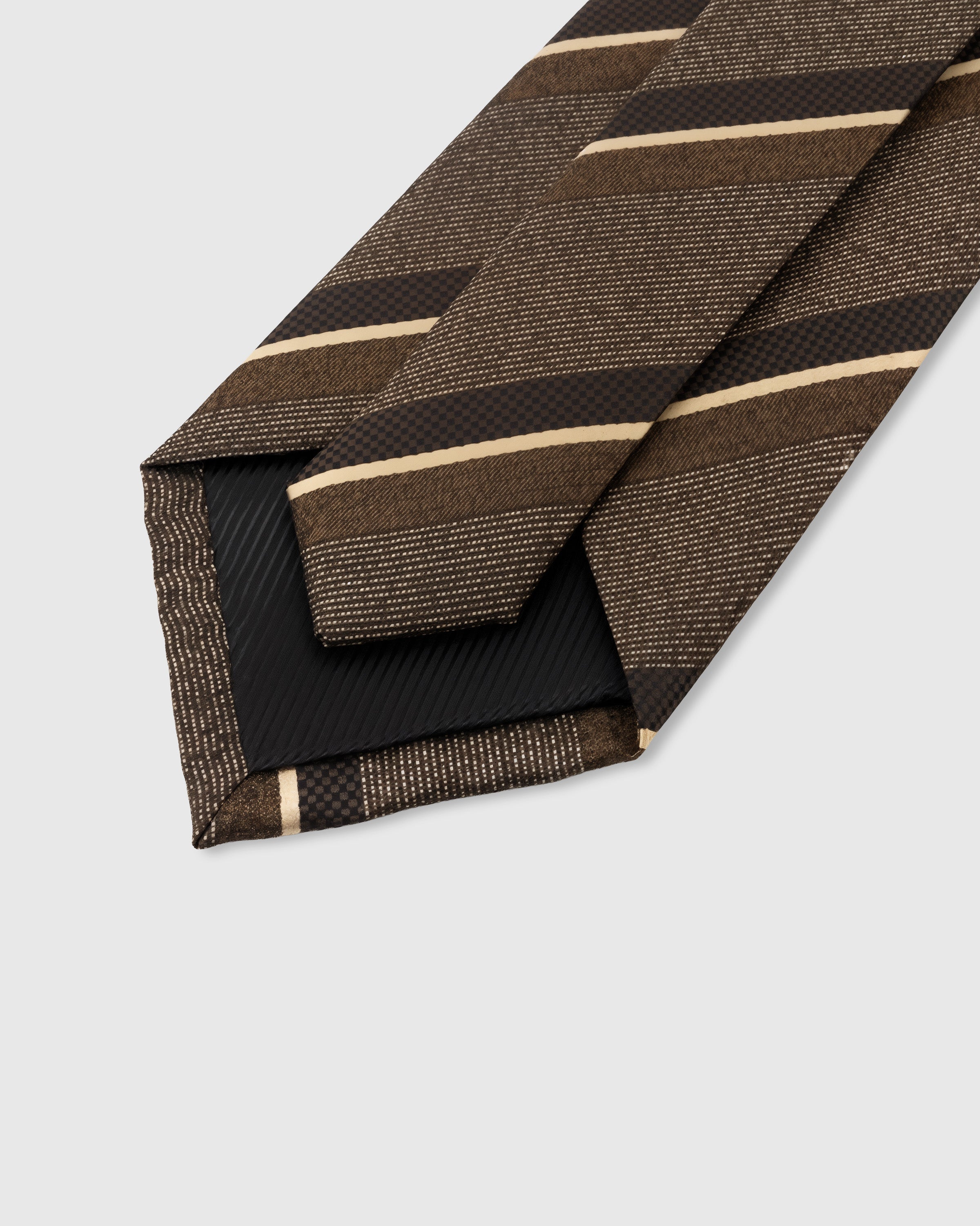 ESPRESSO TONAL STRIPE NA KWINTAS
