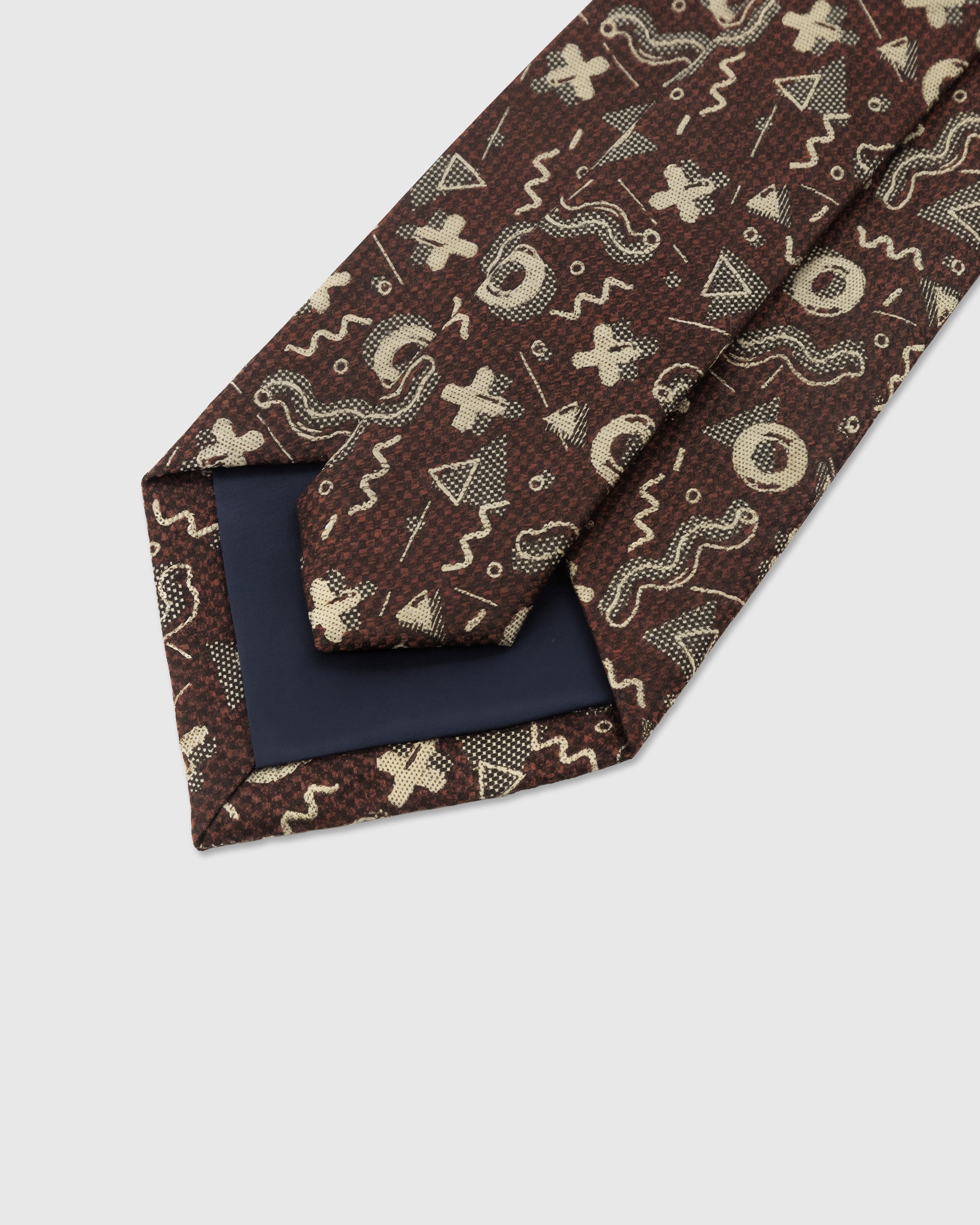 COCOA ABSTRACT MOTIF TIE