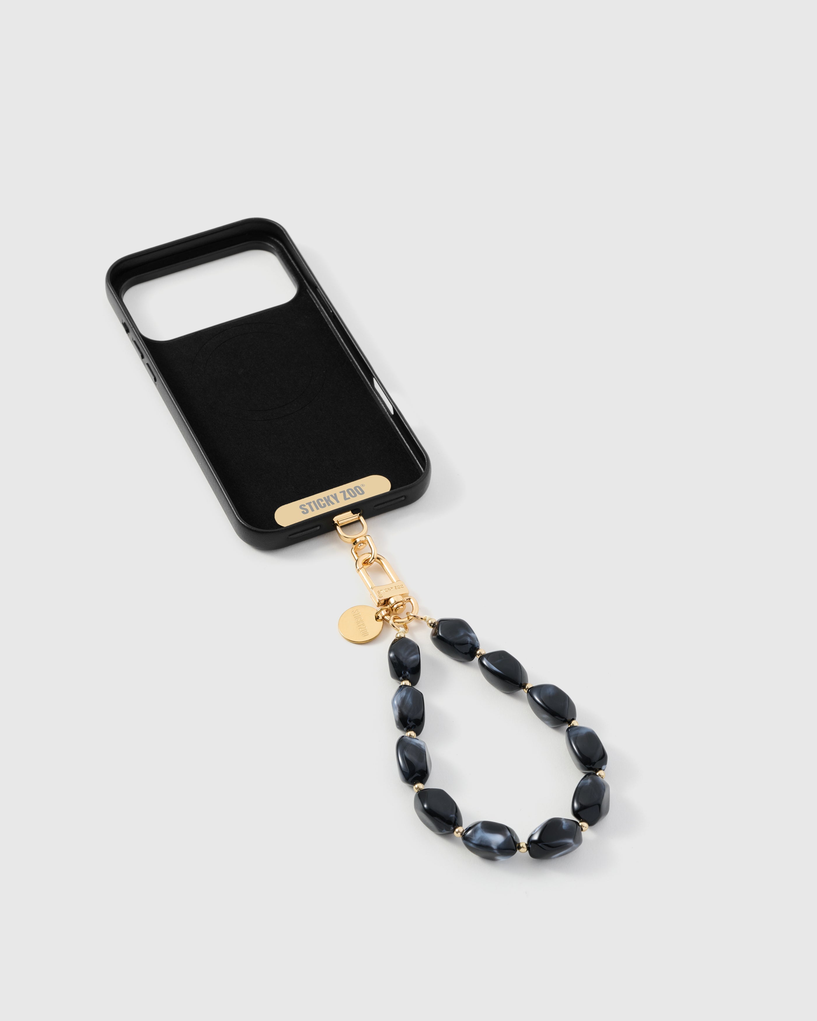 OBSIDIAN AGATE PHONE STRAP