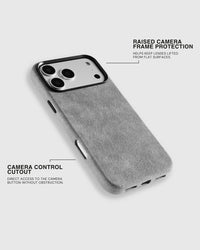 ALCANTARA PHONE CASE — ASH