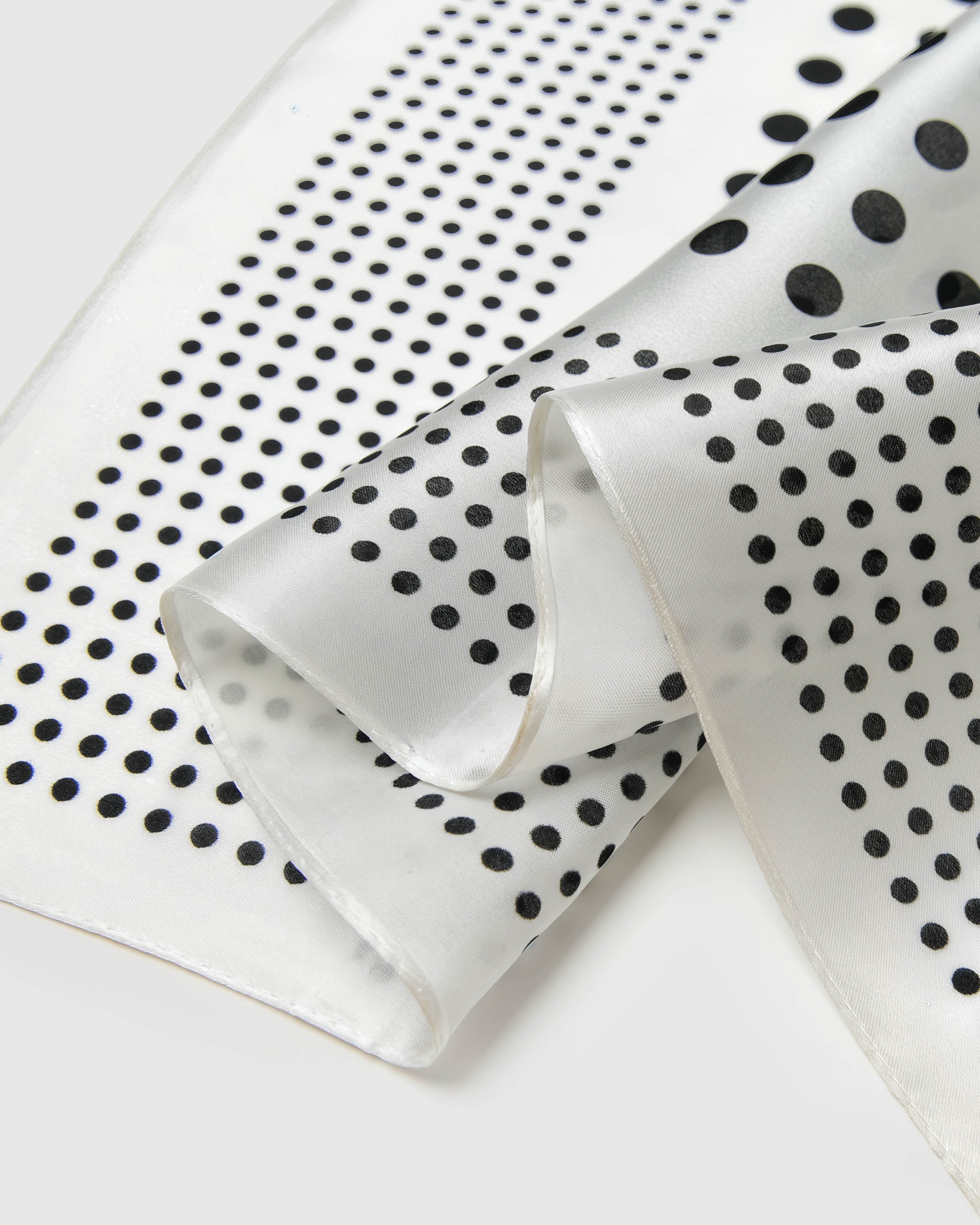 IVORY DOT SILK SCARF