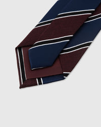 CLARET REGIMENT TIE