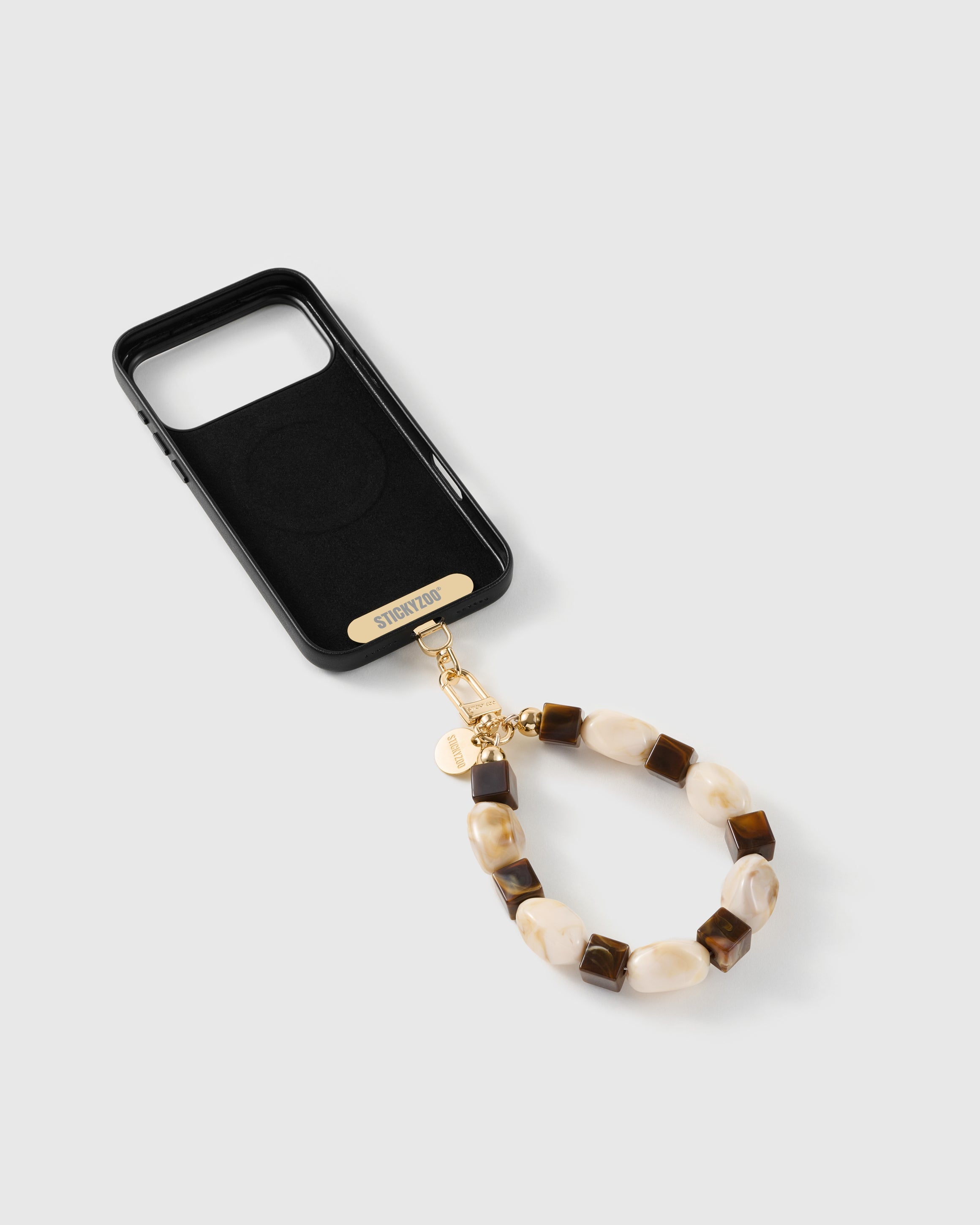 COCOA MARBLE MIX PHONE STRAP