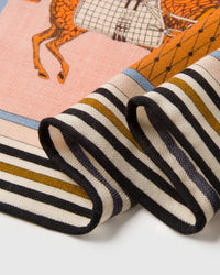 HORSE BLANKET PATCHWORK SILK SCARF