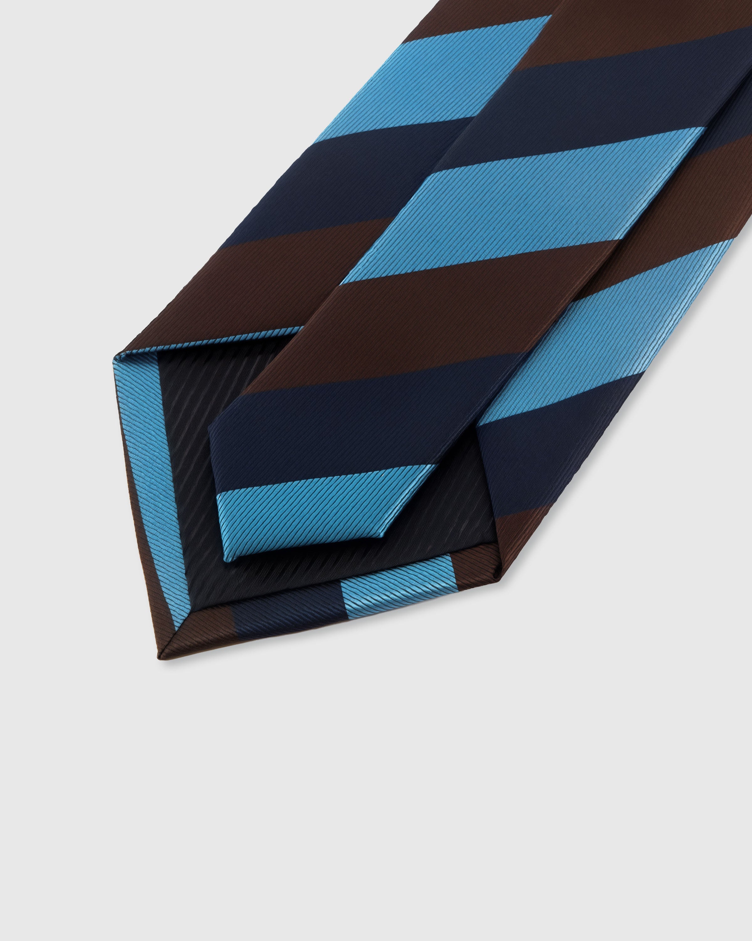 AZURE BLOCK STRIPE TIE