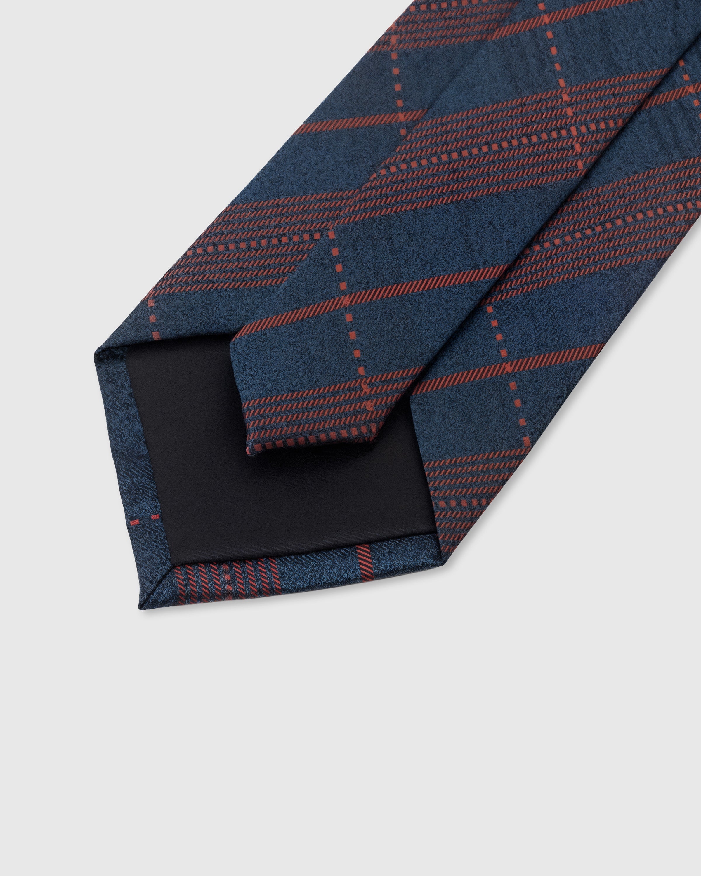 NAVY TARTAN TIE