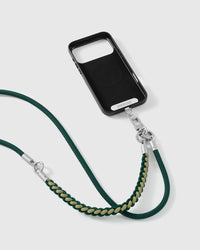 PINE BRAID CROSS-BODY PHONE STRAP