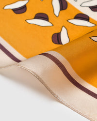 SAFFRON ORCHARD SILK SCARF