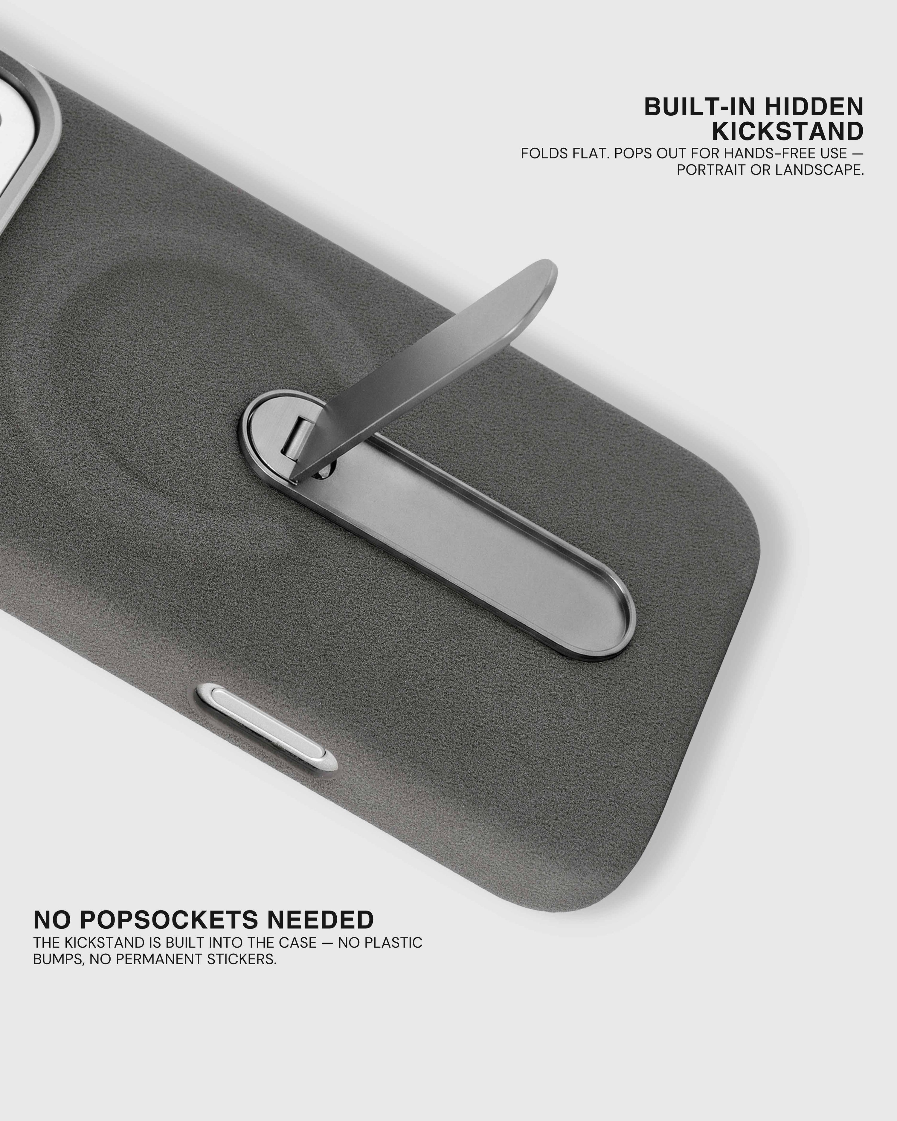 STAND PHONE CASE — GREY