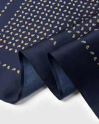 MIDNIGHT PETAL SILK SCARF