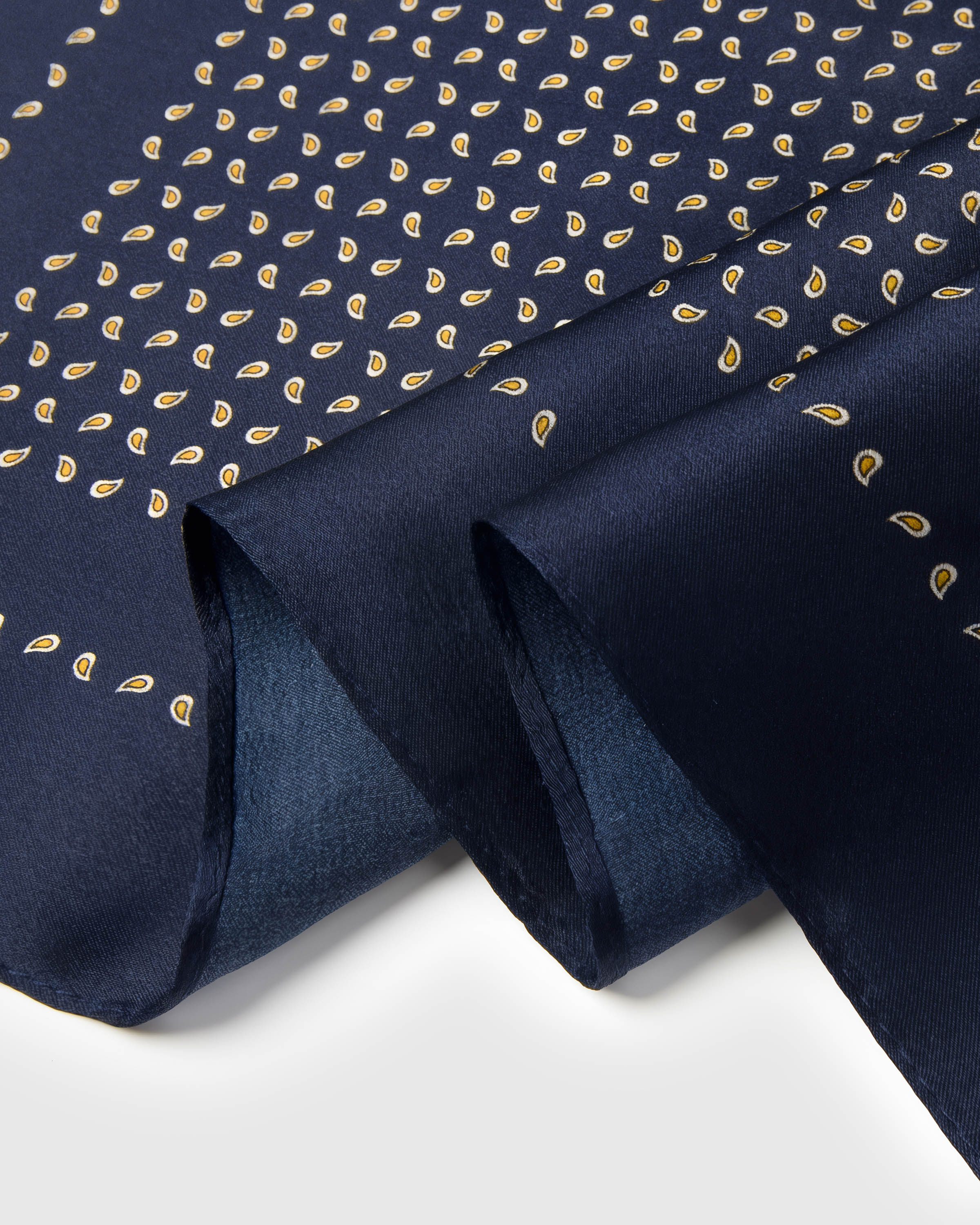 MIDNIGHT PETAL SILK SCARF