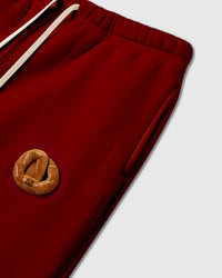 DOUBLE CROISSANT PLUSH SWEATPANTS