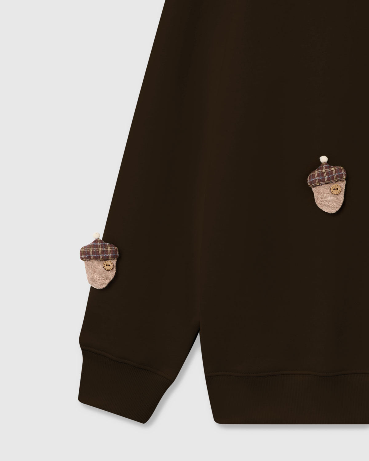REINDEER & ACORN PLUSH SWEATSHIRT