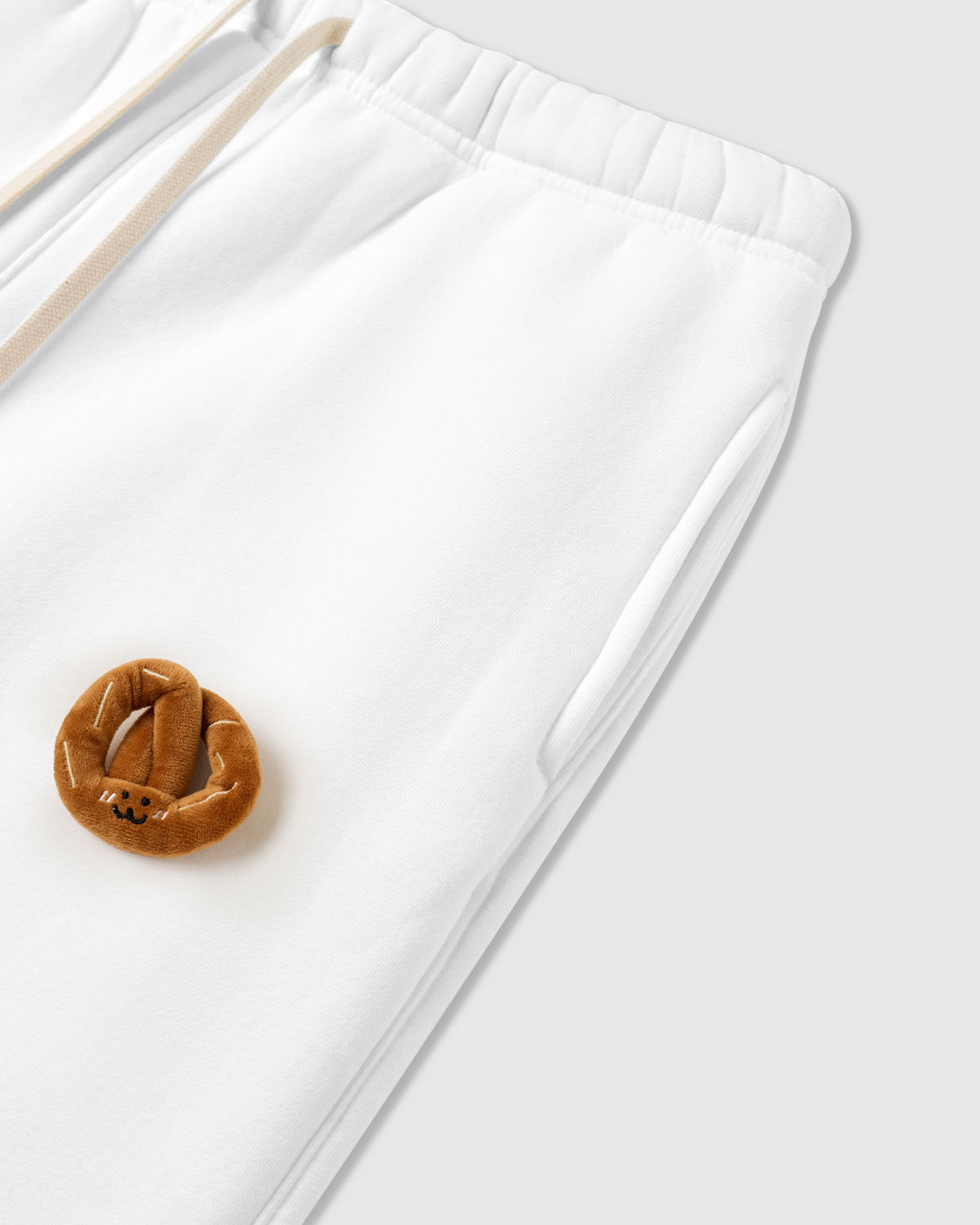 DOUBLE CROISSANT PLUSH SWEATPANTS