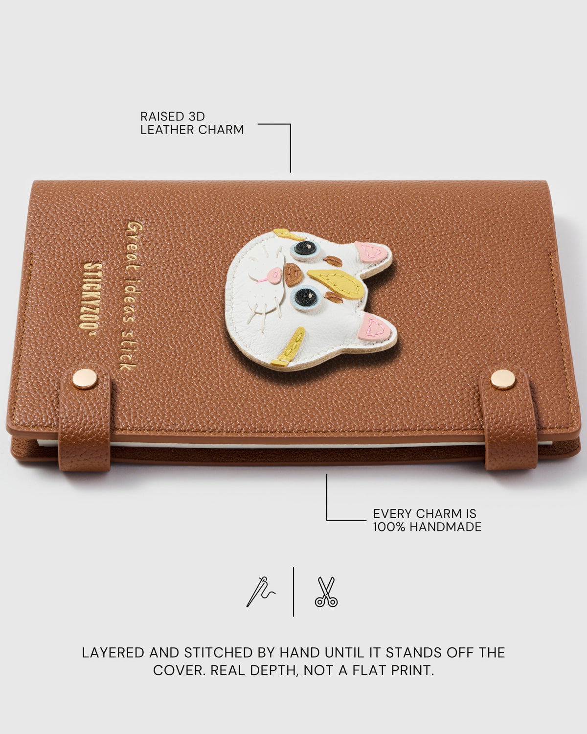 WHITE CAT FACE NOTEBOOK