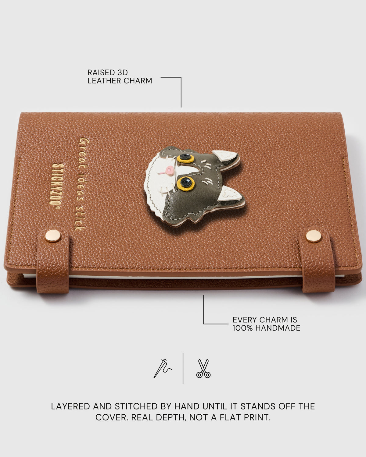 GREY PERSIAN CAT NOTEBOOK