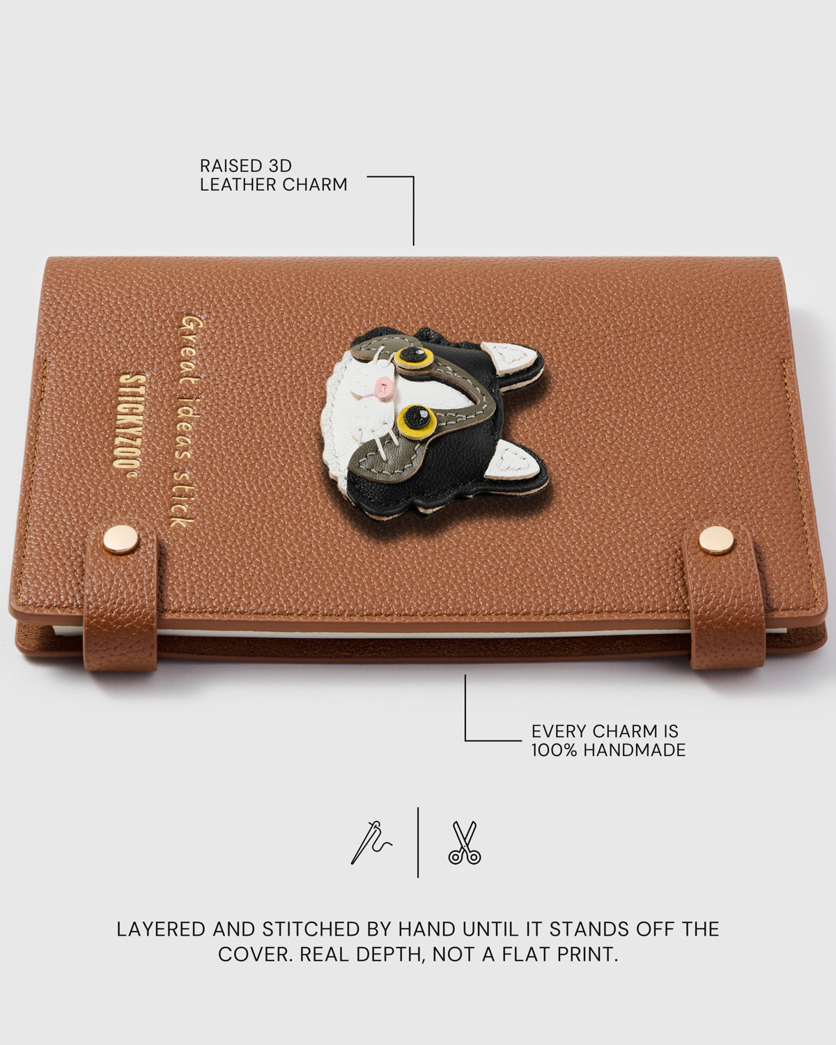 TUXEDO CAT FACE NOTEBOOK