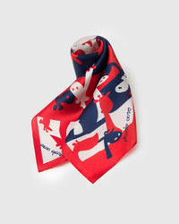 GIRAFFE PARADE SILK SCARF