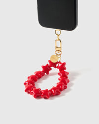 CRIMSON STAR PHONE STRAP