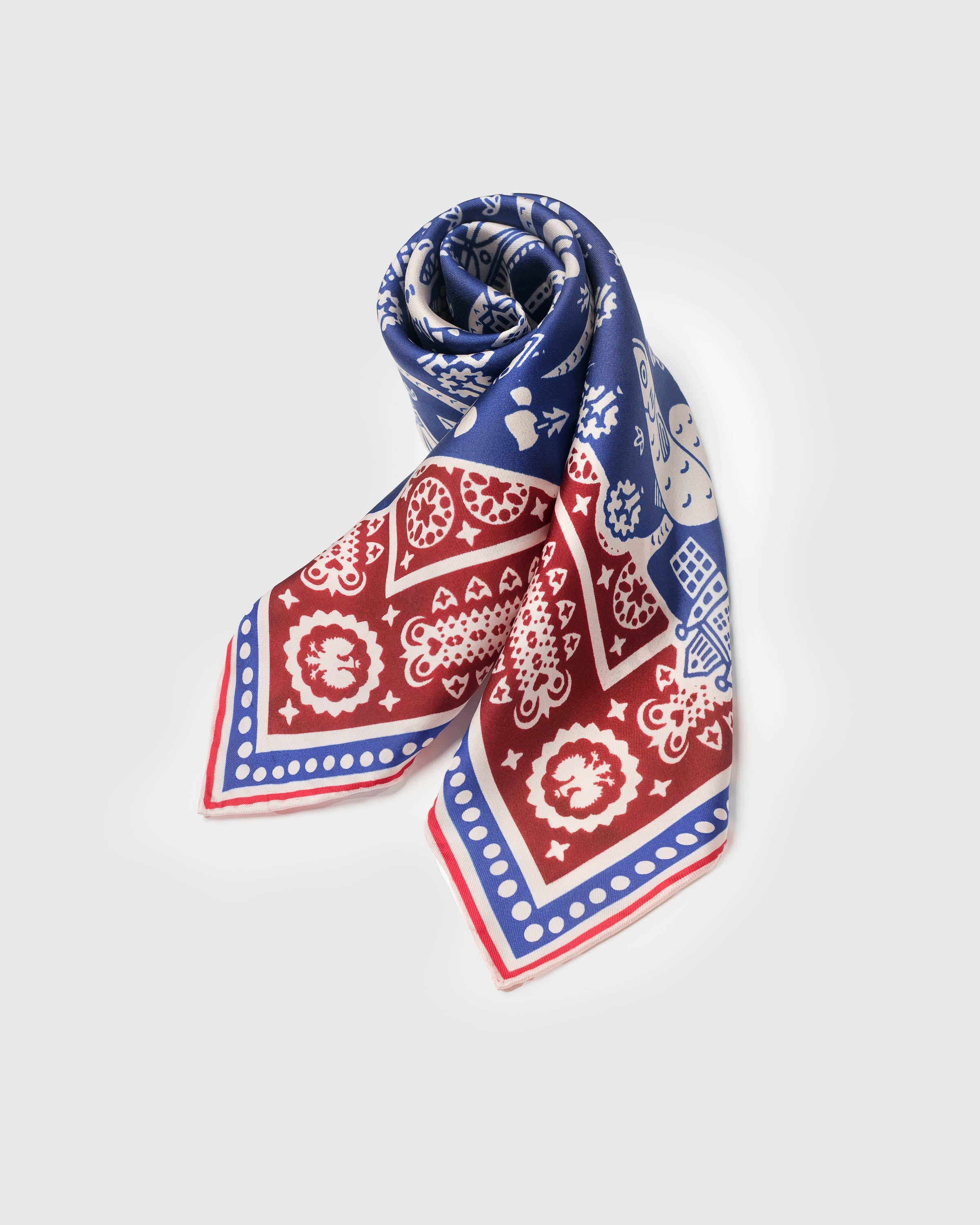 STORYBOOK MAP SILK SCARF