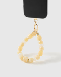 BUTTERMILK MARBLE MIX PHONE STRAP